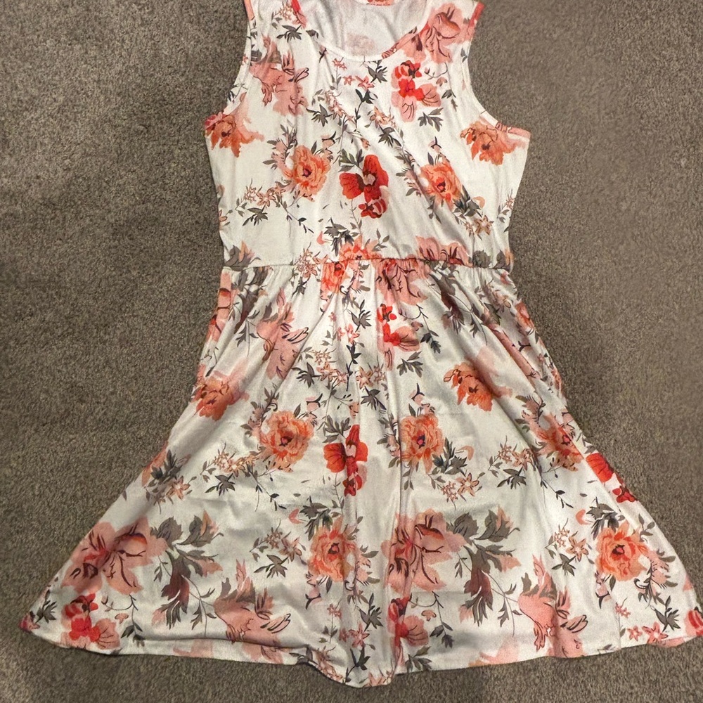 Floral Sleeveless Kids Dress